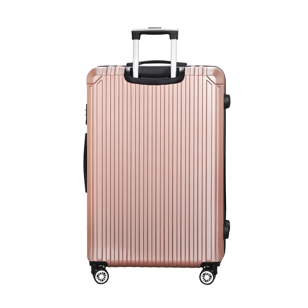 Wanderlite 28'' Luggage - TSA Hard Case Suitcase Set - Rose Gold