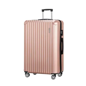 Wanderlite 28'' Luggage - TSA Hard Case Suitcase Set - Rose Gold