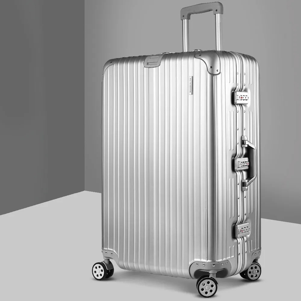Wanderlite 28" trolley luggage - Lightweight Aluminum Suitcase