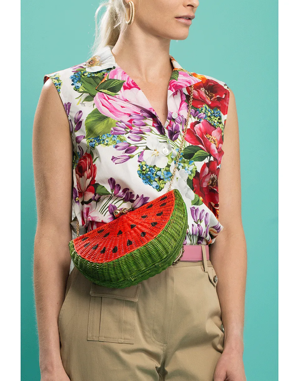 Watermelon Chain Strap Clutch