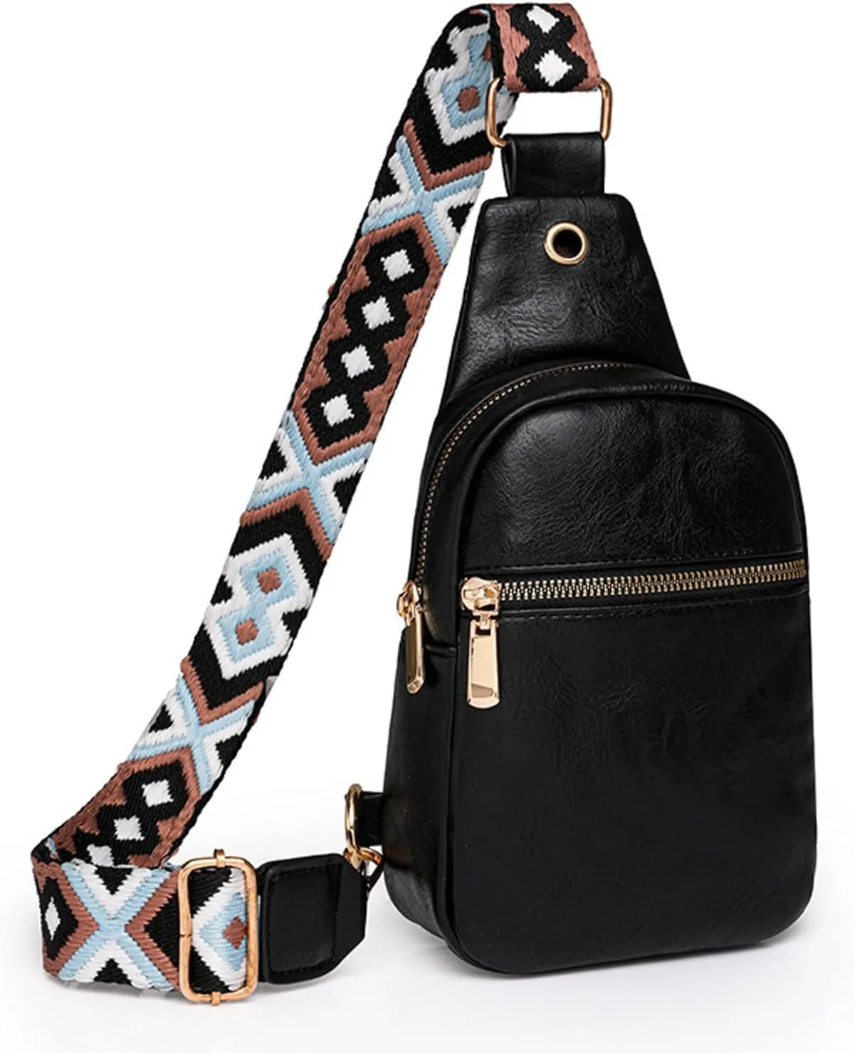 Waterproof Backpack for Men Women Multi Pocket Crossbody Purses Shoulder Handbags Waterproof Backpack(Black)