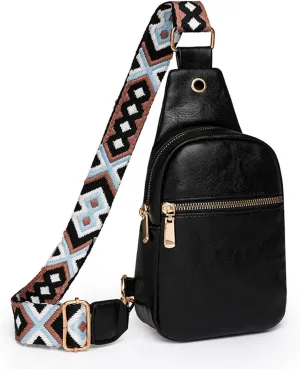 Waterproof Backpack for Men Women Multi Pocket Crossbody Purses Shoulder Handbags Waterproof Backpack(Black)