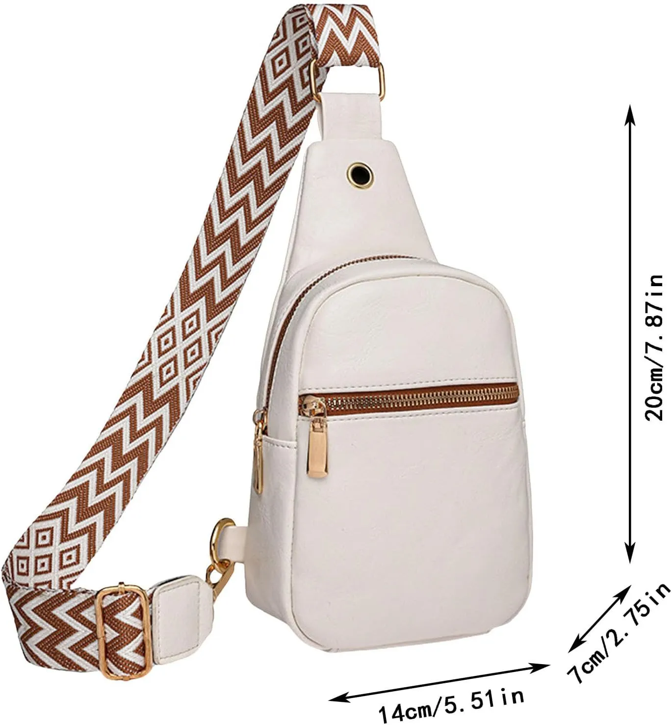 Waterproof Backpack for Men Women Multi Pocket Crossbody Purses Shoulder Handbags Waterproof Backpack(Brown)