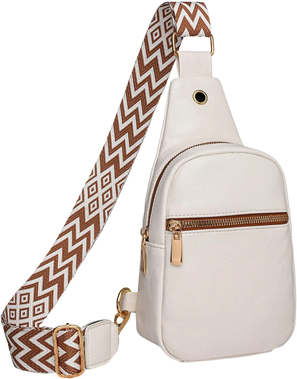 Waterproof Backpack for Men Women Multi Pocket Crossbody Purses Shoulder Handbags Waterproof Backpack(White)