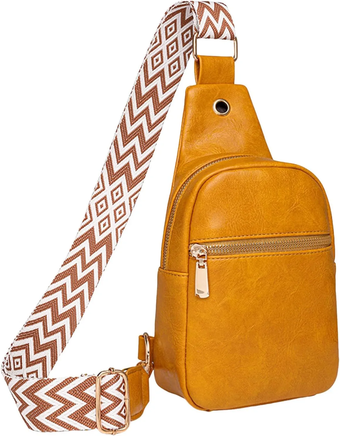 Waterproof Backpack for Men Women Multi Pocket Crossbody Purses Shoulder Handbags Waterproof Backpack(Yellow)