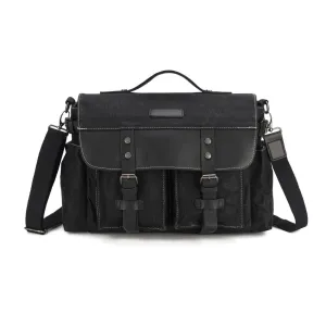Waxed Canvas Satchel Bag for Men
