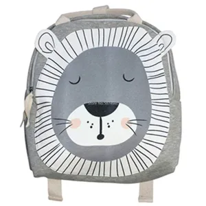 Wenkouban Children Backpack Animals Design Girl Boys Backpack Toddler Kids School Bag Kindergarten Cartoon Rabbit Butterfly lion print Bag