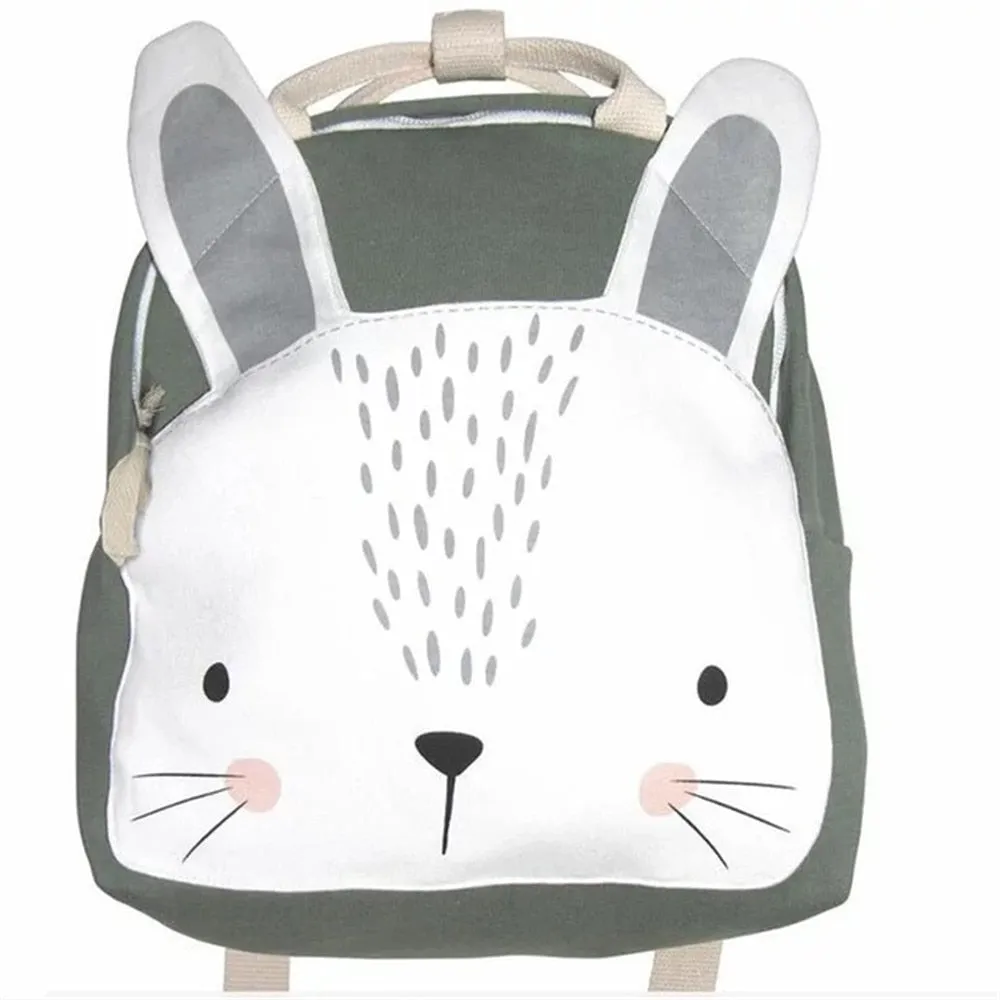 Wenkouban Children Backpack Animals Design Girl Boys Backpack Toddler Kids School Bag Kindergarten Cartoon Rabbit Butterfly lion print Bag