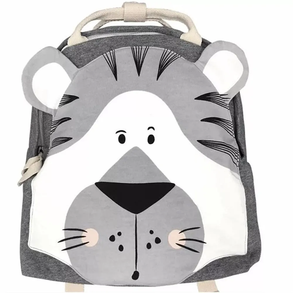 Wenkouban Children Backpack Animals Design Girl Boys Backpack Toddler Kids School Bag Kindergarten Cartoon Rabbit Butterfly lion print Bag