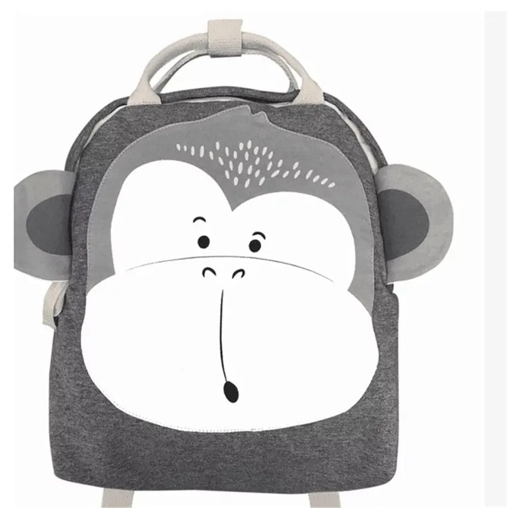 Wenkouban Children Backpack Animals Design Girl Boys Backpack Toddler Kids School Bag Kindergarten Cartoon Rabbit Butterfly lion print Bag