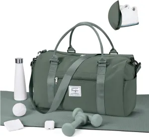 WEPLAN Sports Duffel Bag Women's Men's Sports Bag with Shoe Compartment & Wet Compartment Travel Bag Hand Luggage Bag Sports Bags Fitness Bag Gym Bag Weekender Travel Bag Swimming Bag Training Bag