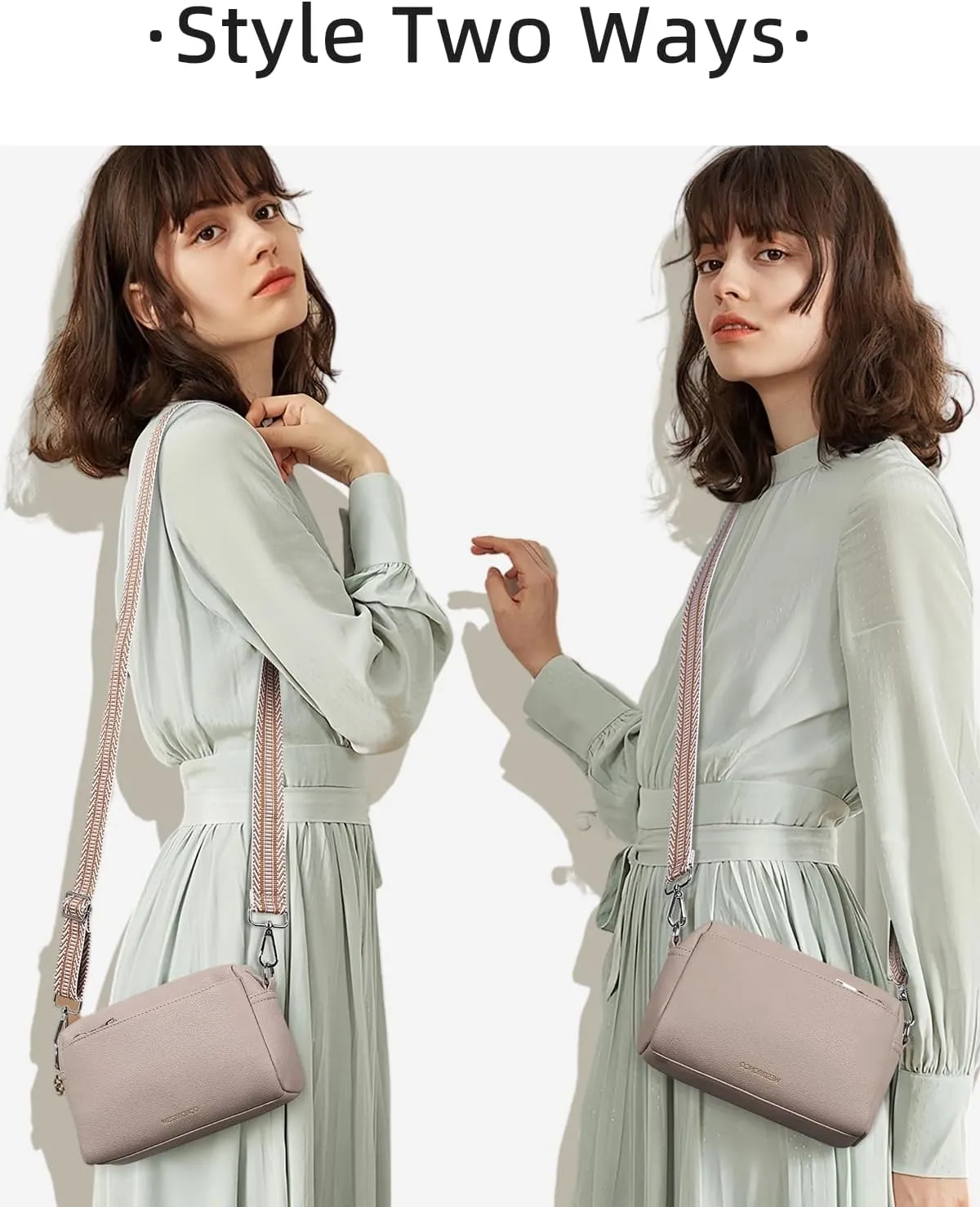 WESTBRONCO Small Crossbody Bags for Women, Shoulder Handbags, Satchel Purse with Adjustable Strap