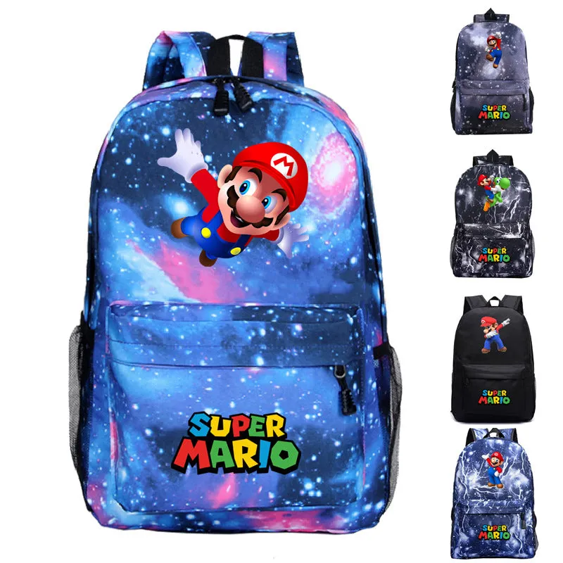 Wholesale cartoon game schoolbag creative pattern heat transfer backpack JDC-BP-Henlie007
