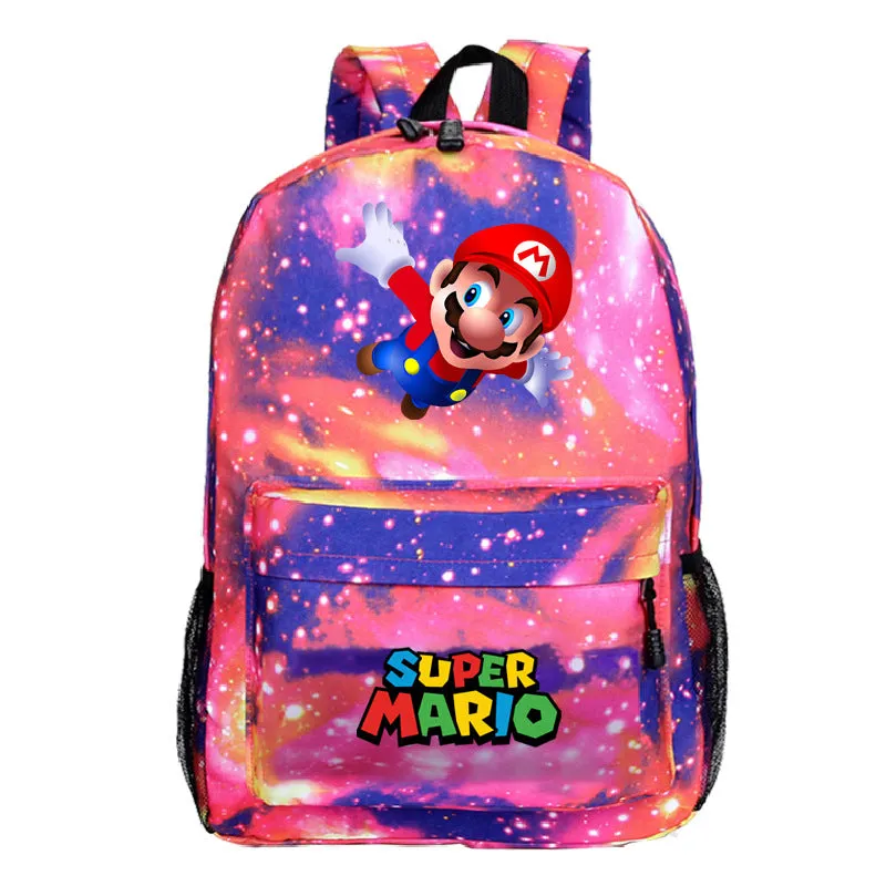 Wholesale cartoon game schoolbag creative pattern heat transfer backpack JDC-BP-Henlie007