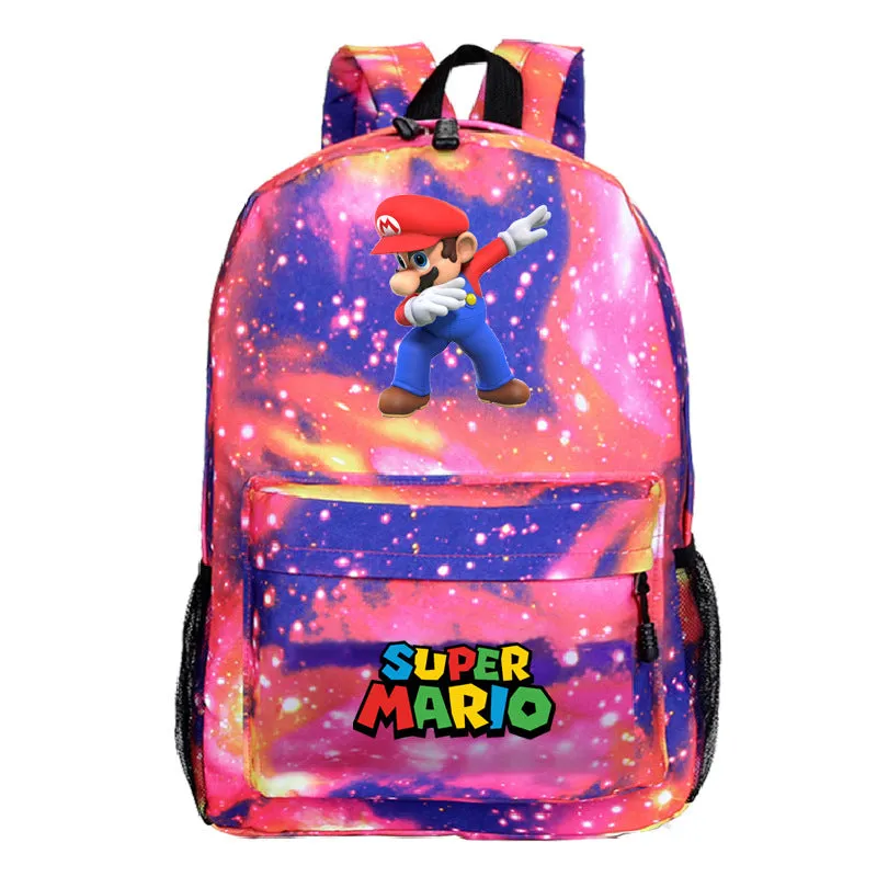 Wholesale cartoon game schoolbag creative pattern heat transfer backpack JDC-BP-Henlie007