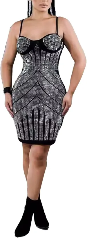 Women Sleeveless Off Shoulder Split Evening Cocktail Long Dress