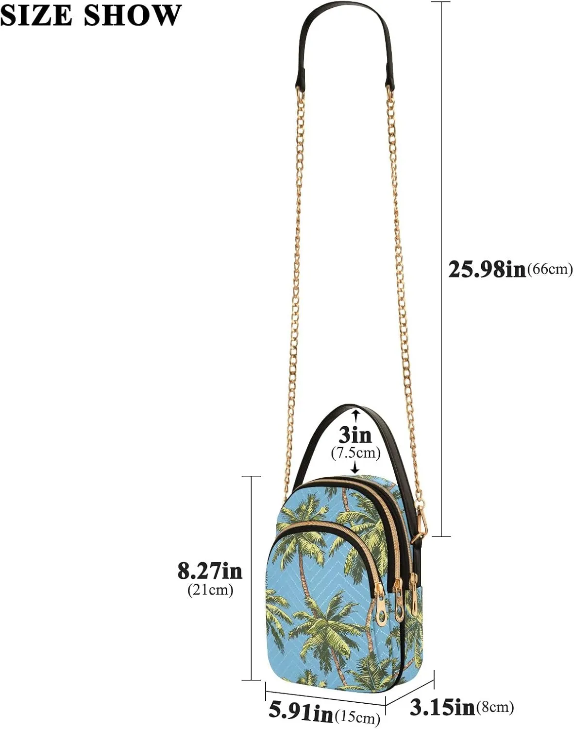 Women's Crossbody Bags Quilted Purse with Chain Phone Purse Handbag
