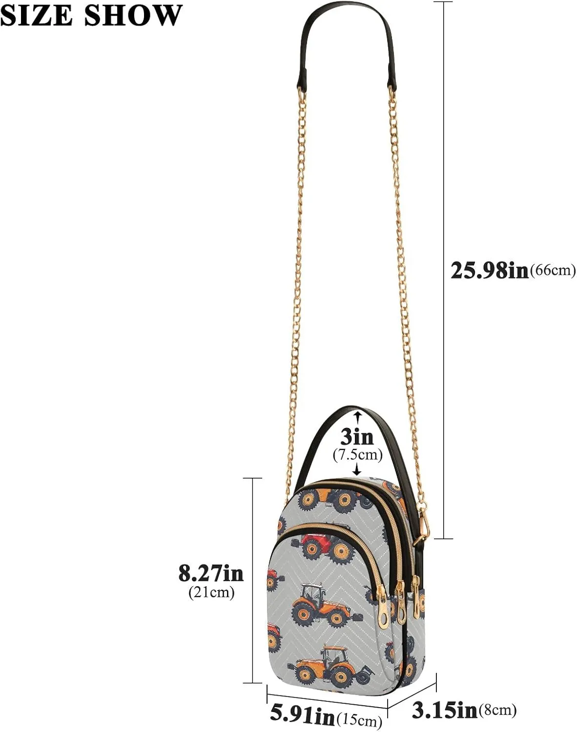 Women's Crossbody Bags Quilted Purse with Chain Phone Purse Handbag