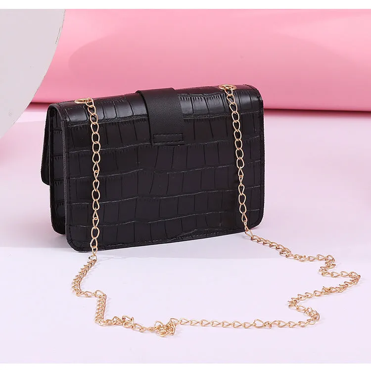 Women’s Elegant Small Crossbody Bag with Chain Shoulder Strap