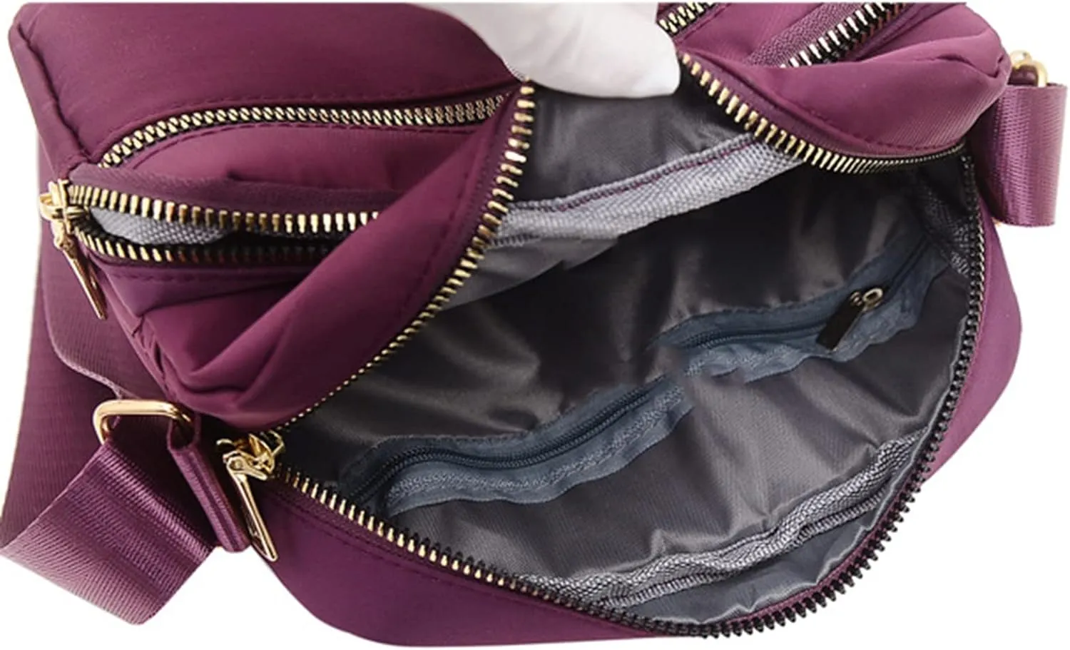 Women's Hiking Backpack Multi Pocket Crossbody Purses Soft Leather Shoulder Handbags Water Proof Bag(Black)