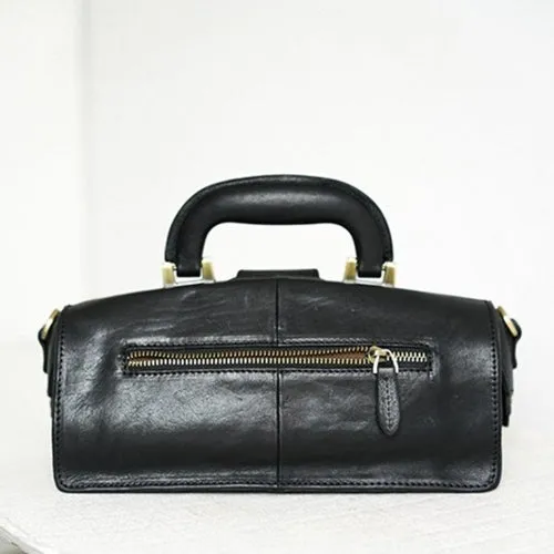Women's Leather Doctor Bag Gladstone Style Handbags