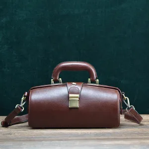 Women's Leather Doctor Bag Gladstone Style Handbags