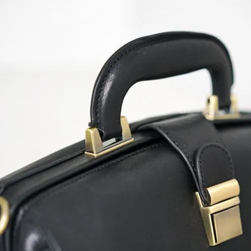 Women's Leather Doctor Bag Gladstone Style Handbags