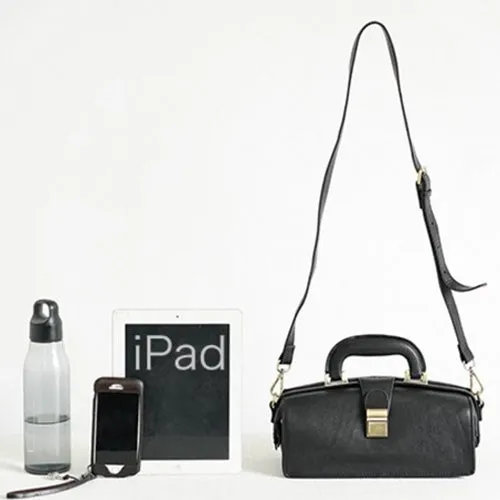 Women's Leather Doctor Bag Gladstone Style Handbags