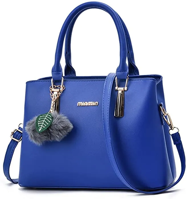 Women's Leather Handbag Tote Shoulder Bag Crossbody Purse (9 colors), Pink