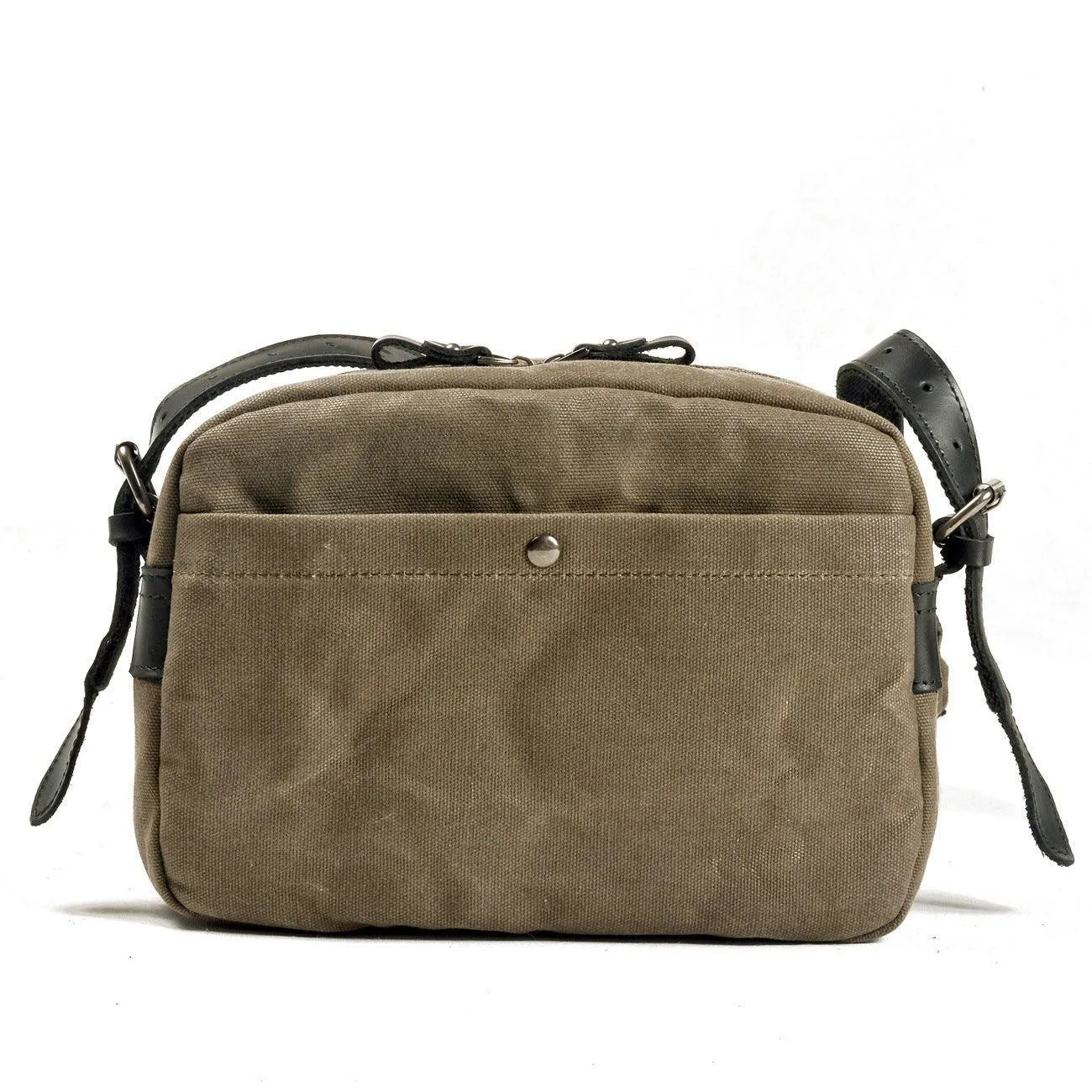 Woosir Vintage Wax Canvas Travel Camera Messenger Bag