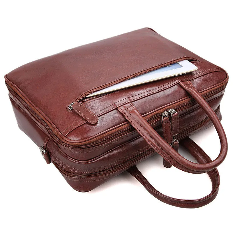 YAAGLE Genuine Leather Business Handbag Briefcase for Men YG7333