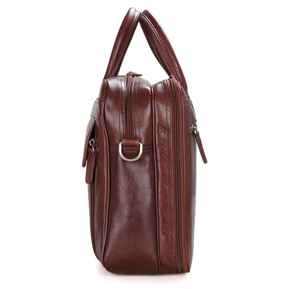 YAAGLE Genuine Leather Business Handbag Briefcase for Men YG7333