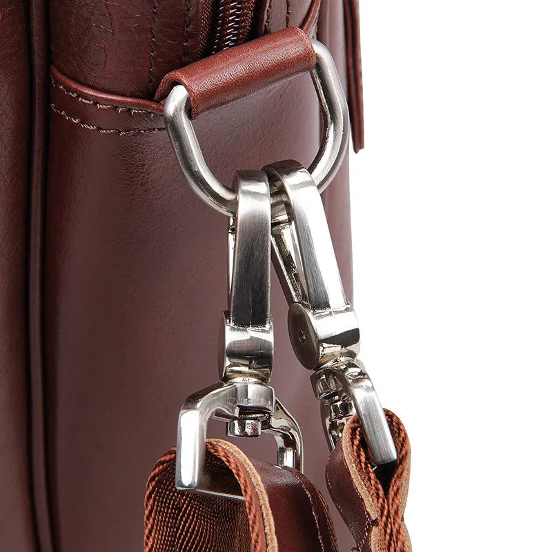YAAGLE Genuine Leather Business Handbag Briefcase for Men YG7333