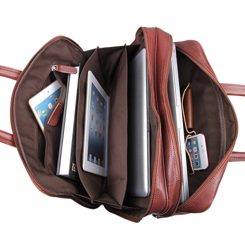 YAAGLE Genuine Leather Business Handbag Briefcase for Men YG7333