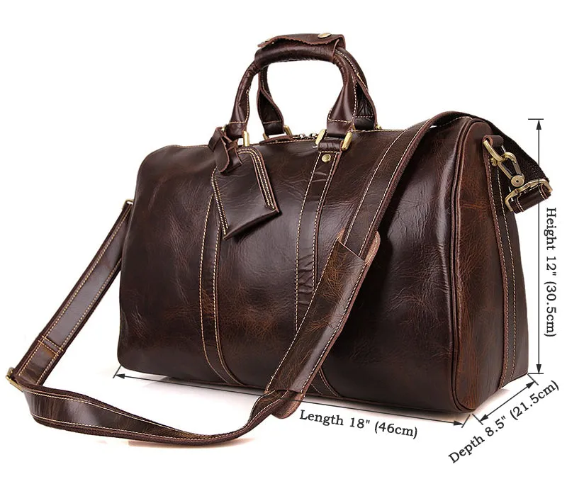 YAAGLE Men's Large Capacity Travel Bucket Handbag Tote YG7077C