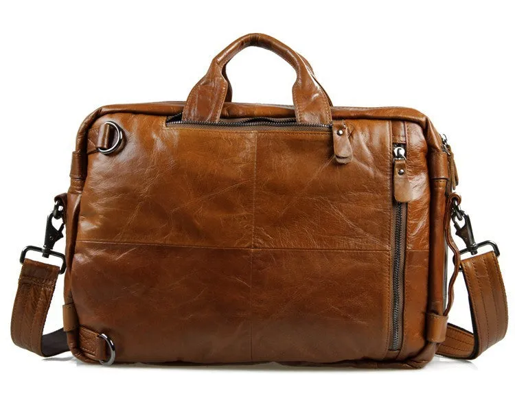 YAAGLE Multi-functional Real Leather Hand Briefcase Business Backpack YG7014