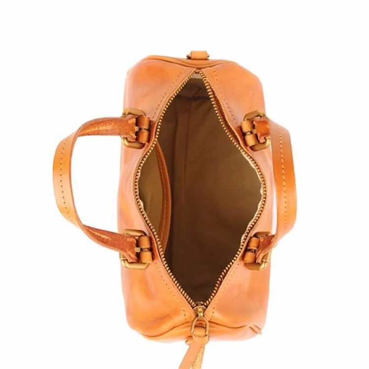 YAAGLE Women Tanned Leather Boston luggage Tote bag YG8815