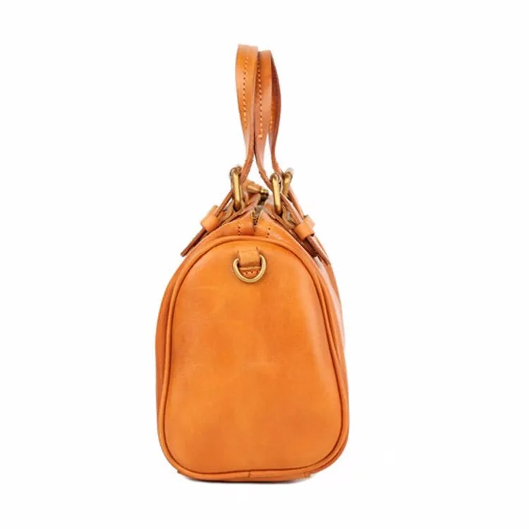 YAAGLE Women Tanned Leather Boston luggage Tote bag YG8815