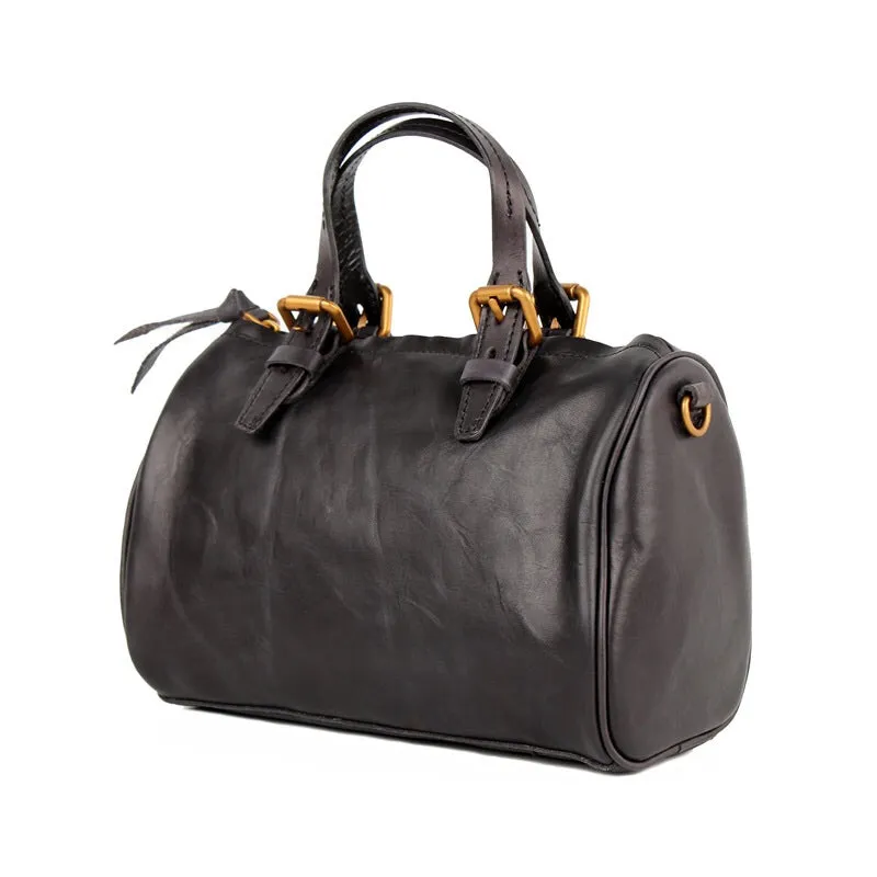 YAAGLE Women Tanned Leather Boston luggage Tote bag YG8815