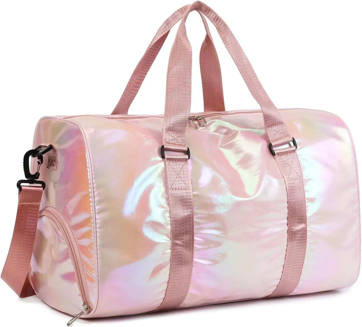 Yaopeing Gym Bag Sports Duffle Bag with Wet Pocket,Sports Workout Duffle Backpack with Shoe Compartment, Pink