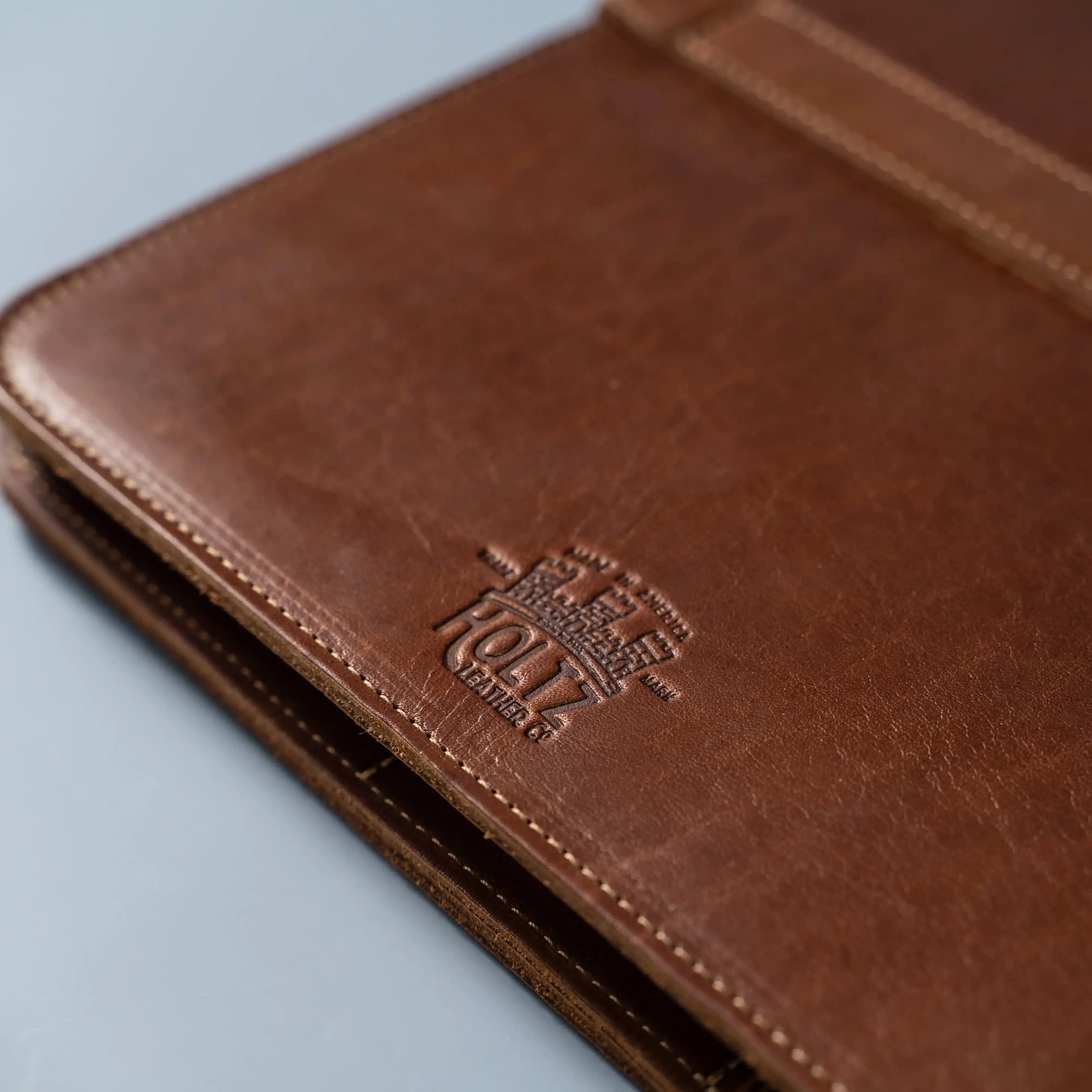 Your Logo   Our Leather - The Vanderbilt 2.0 Fine Leather Portfolio Padfolio - Custom Logo   Corporate Gifting