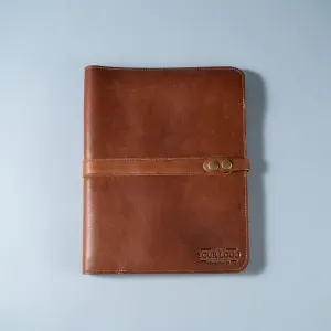 Your Logo   Our Leather - The Vanderbilt 2.0 Fine Leather Portfolio Padfolio - Custom Logo   Corporate Gifting