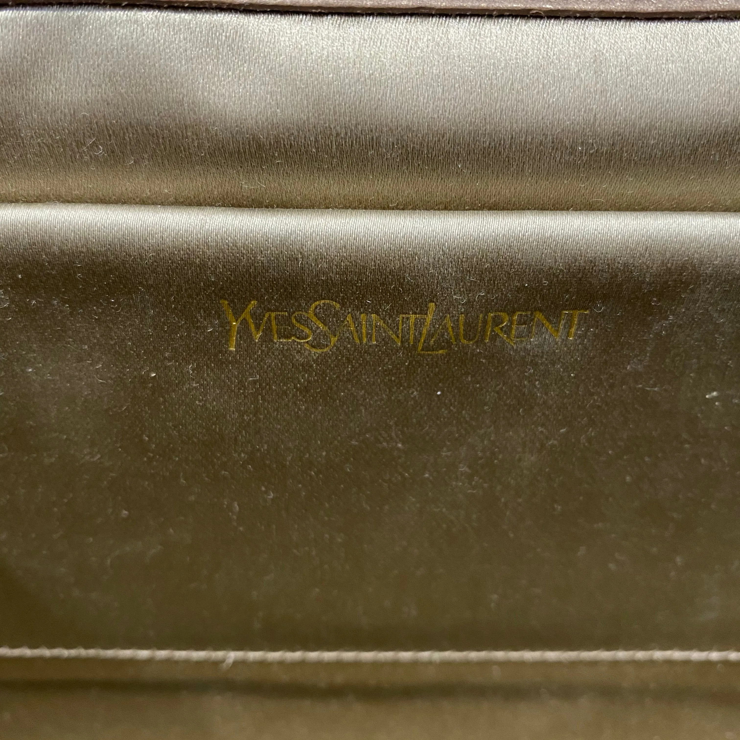 YSL Metallic Champagne Belle de Jour Clutch