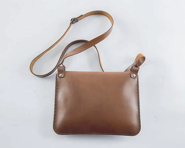 Yuppie Flower Design Genuine Leather Clutch Handbag | Engraved On The Inside “A Bag Of Love / ‘N Sakkie Liefde”