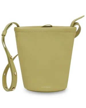 Zip Bucket Bag in Lime
