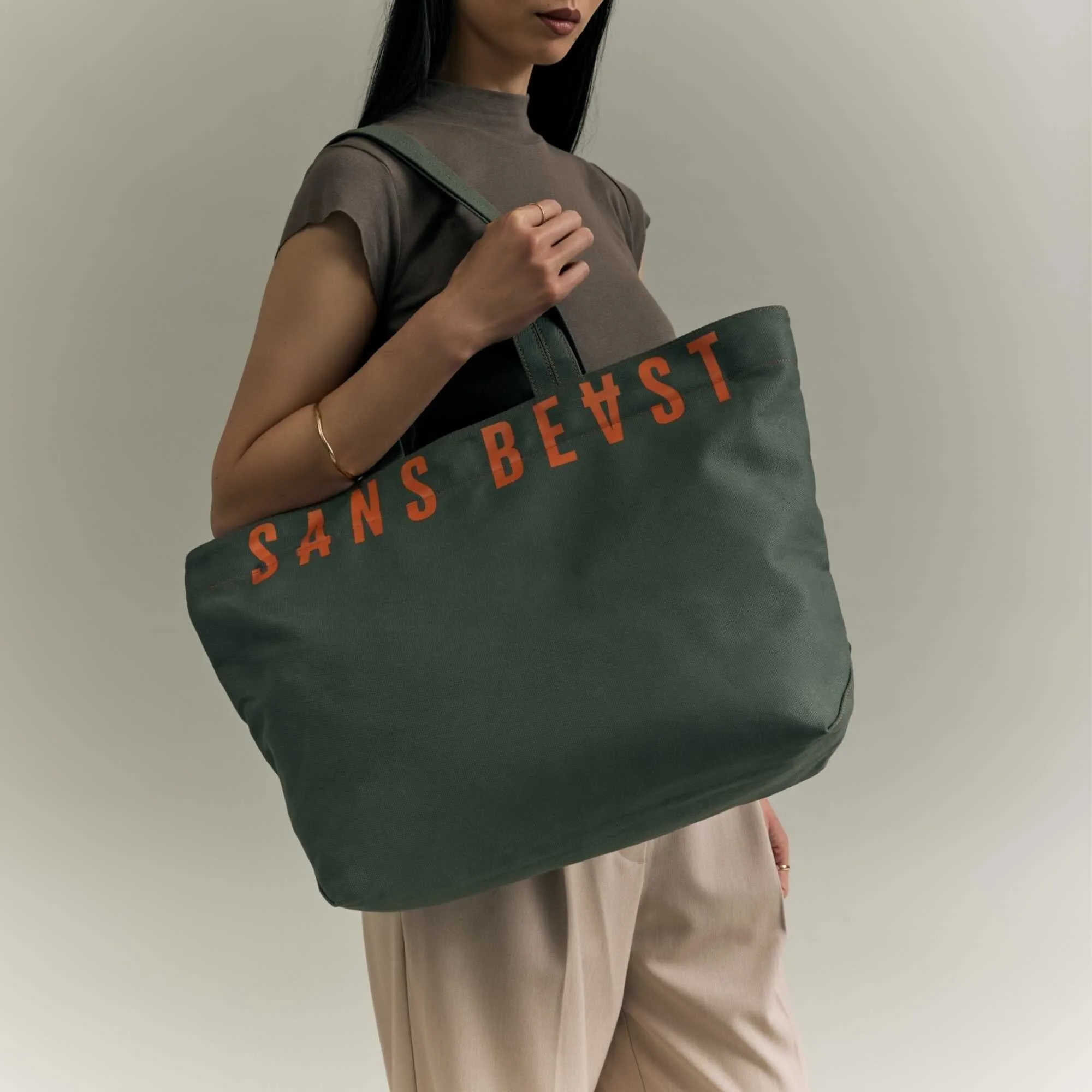 Zippy Overflow Tote - Olive